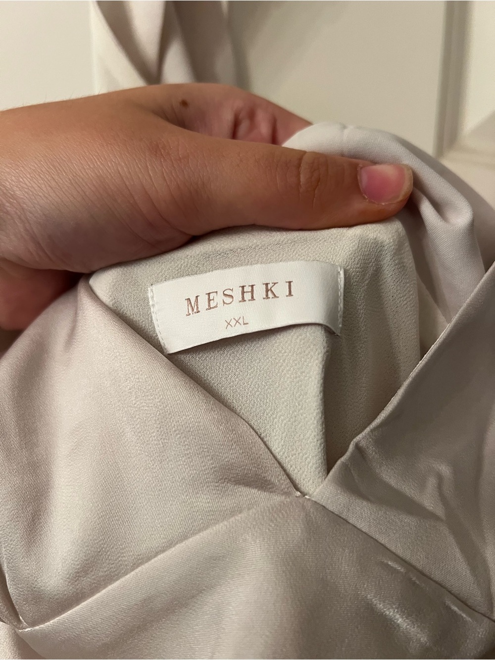 MESHKI Nadia Maxi Satin Dress - Picture 9 of 10